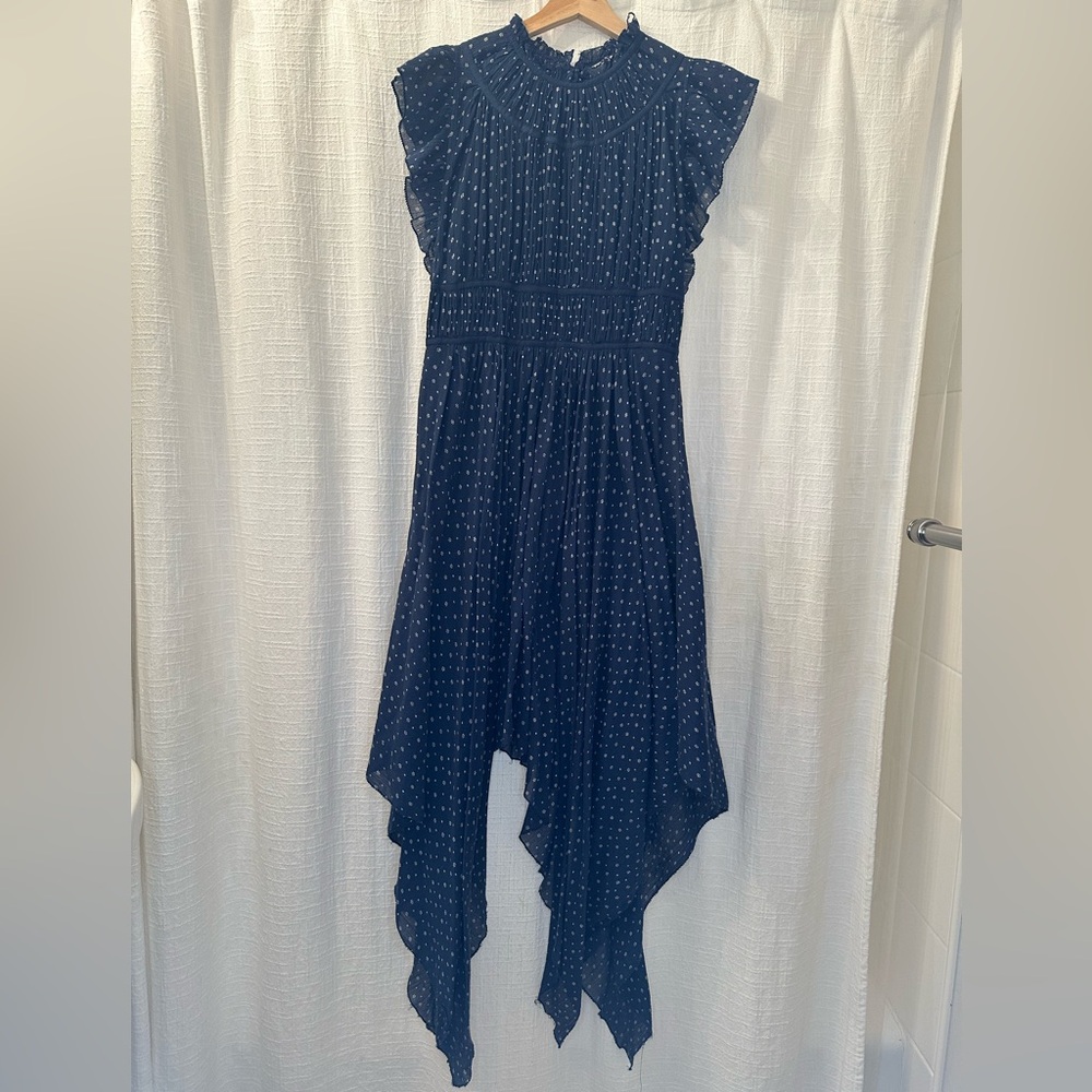 Ulla Johnson High Neck Sleeveless High/Low Dress